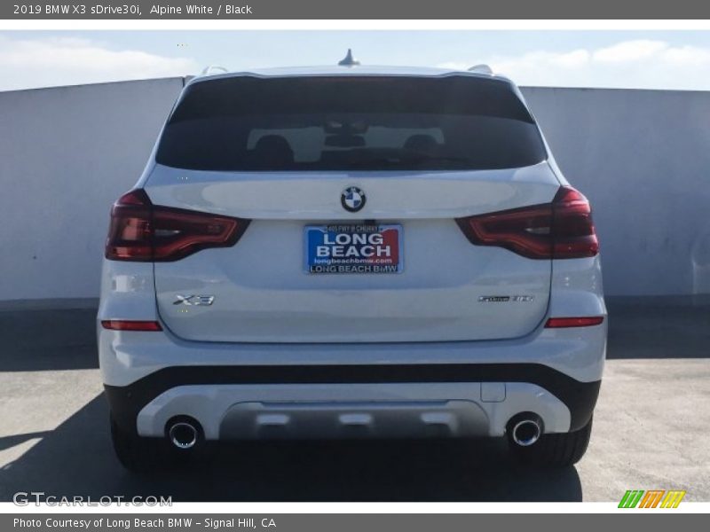 Alpine White / Black 2019 BMW X3 sDrive30i
