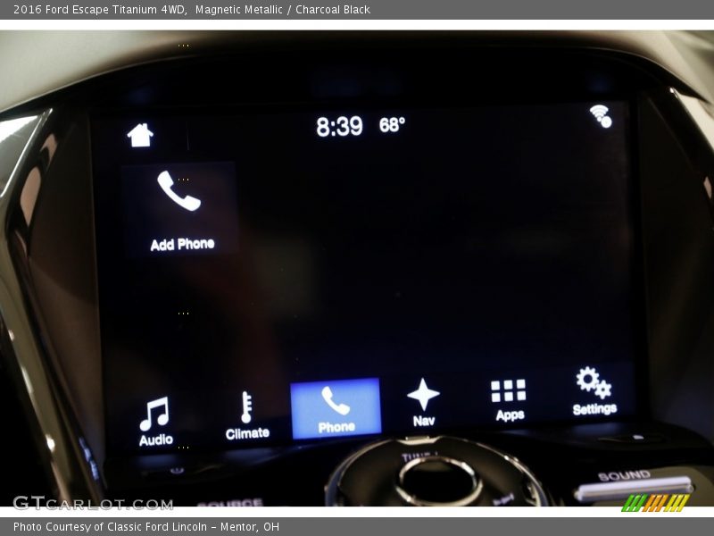 Magnetic Metallic / Charcoal Black 2016 Ford Escape Titanium 4WD