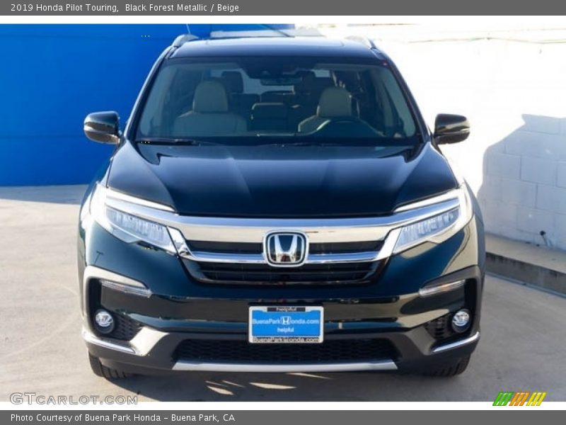 Black Forest Metallic / Beige 2019 Honda Pilot Touring