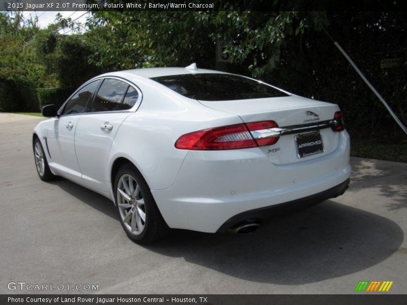 Polaris White / Barley/Warm Charcoal 2015 Jaguar XF 2.0T Premium