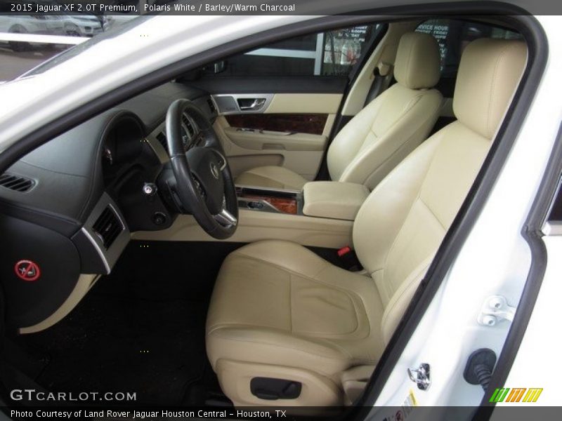 Polaris White / Barley/Warm Charcoal 2015 Jaguar XF 2.0T Premium