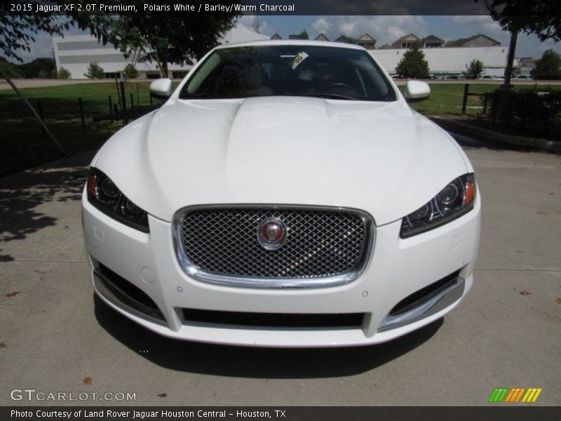 Polaris White / Barley/Warm Charcoal 2015 Jaguar XF 2.0T Premium