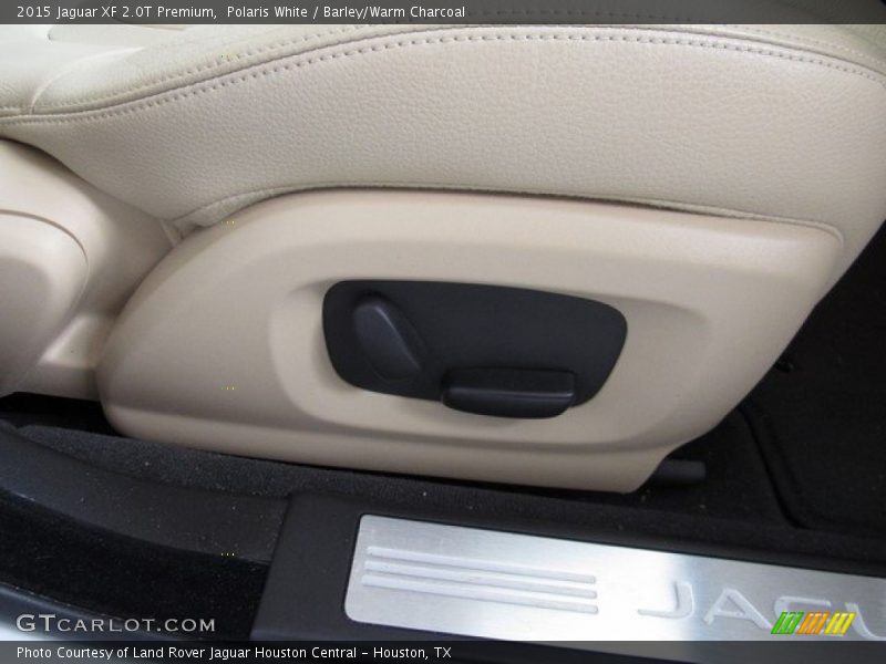 Polaris White / Barley/Warm Charcoal 2015 Jaguar XF 2.0T Premium