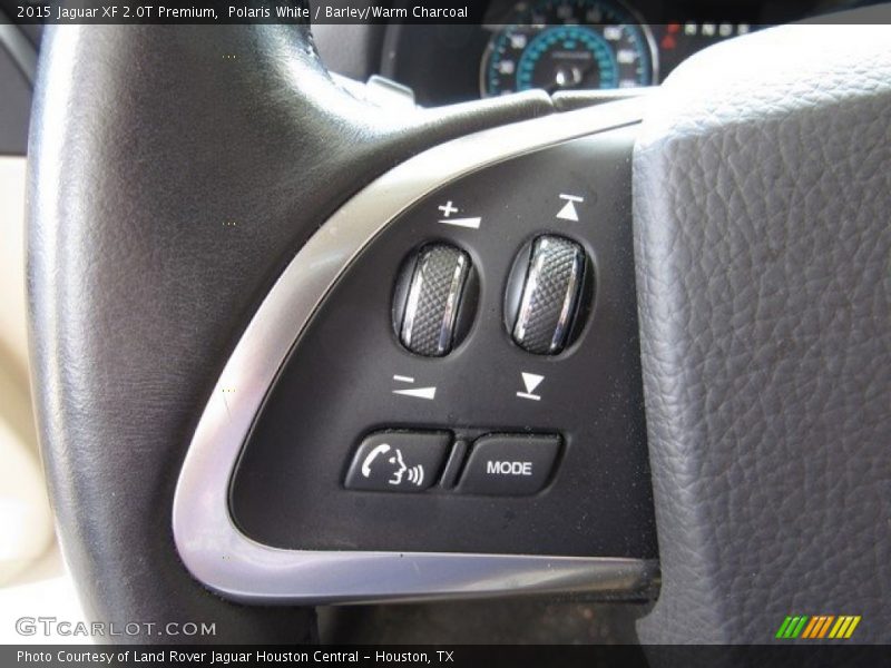 Polaris White / Barley/Warm Charcoal 2015 Jaguar XF 2.0T Premium