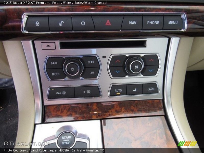Polaris White / Barley/Warm Charcoal 2015 Jaguar XF 2.0T Premium