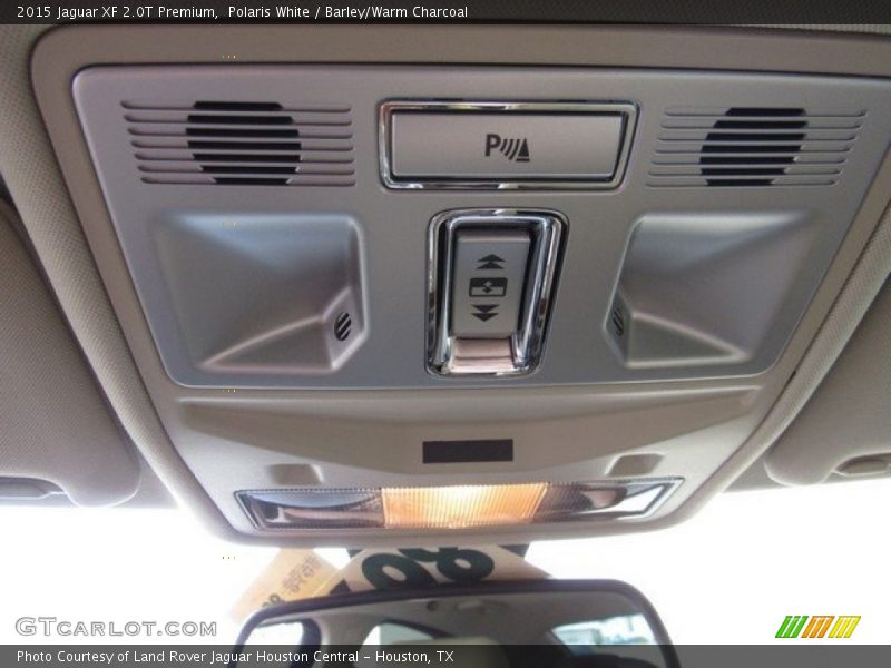 Polaris White / Barley/Warm Charcoal 2015 Jaguar XF 2.0T Premium