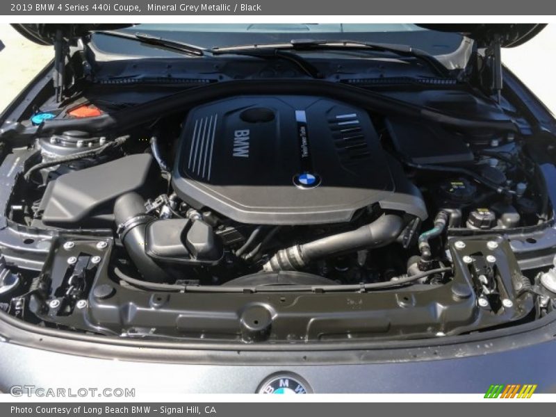Mineral Grey Metallic / Black 2019 BMW 4 Series 440i Coupe