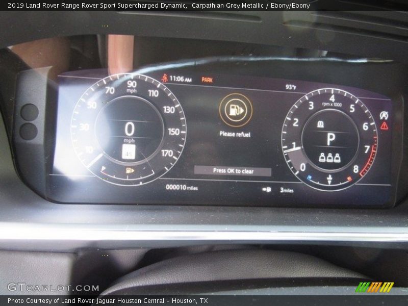  2019 Range Rover Sport Supercharged Dynamic Supercharged Dynamic Gauges