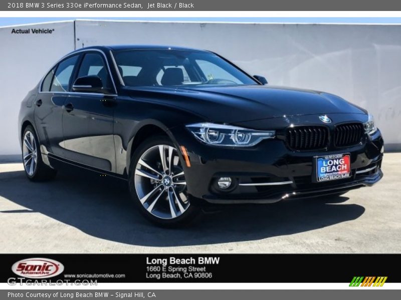 Jet Black / Black 2018 BMW 3 Series 330e iPerformance Sedan