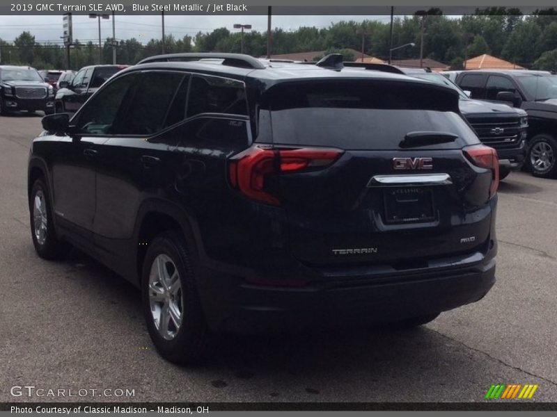Blue Steel Metallic / Jet Black 2019 GMC Terrain SLE AWD