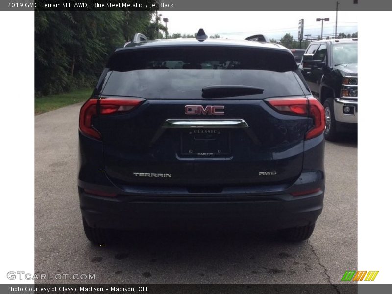 Blue Steel Metallic / Jet Black 2019 GMC Terrain SLE AWD
