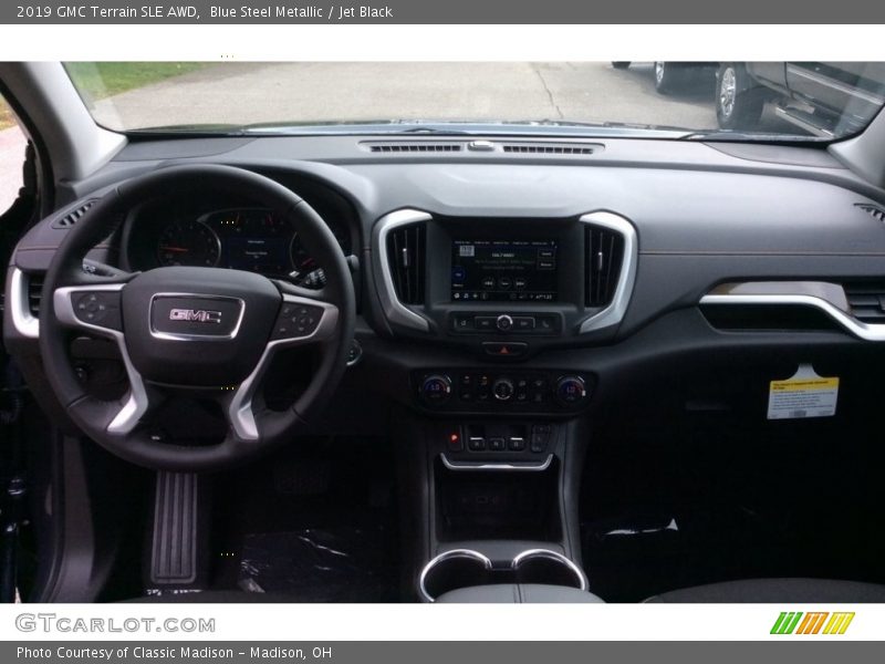 Blue Steel Metallic / Jet Black 2019 GMC Terrain SLE AWD