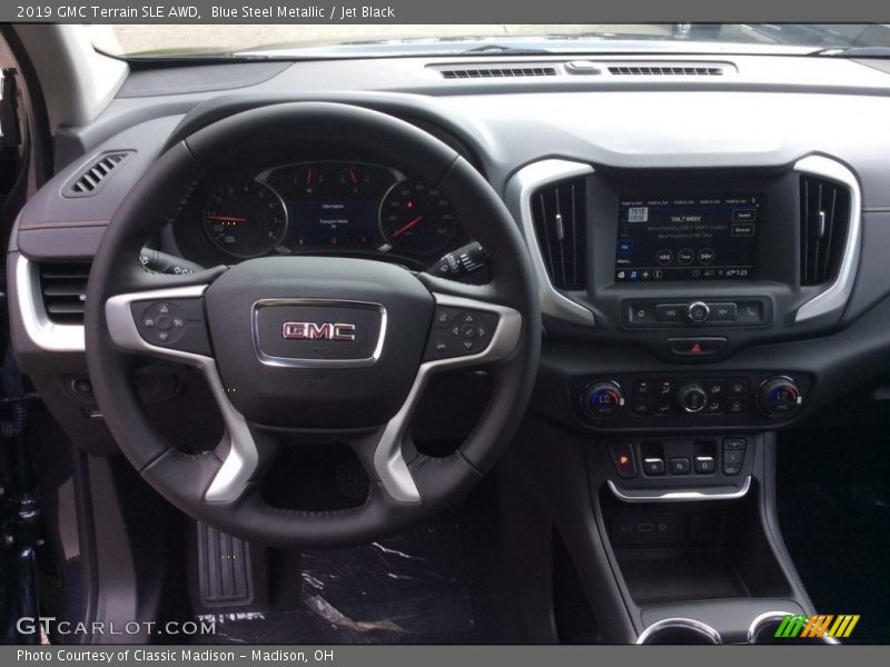Blue Steel Metallic / Jet Black 2019 GMC Terrain SLE AWD