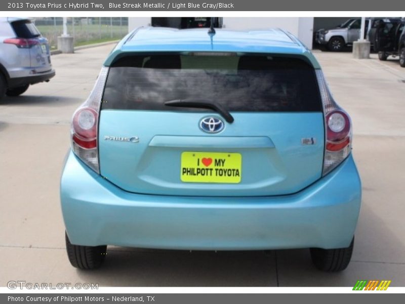 Blue Streak Metallic / Light Blue Gray/Black 2013 Toyota Prius c Hybrid Two