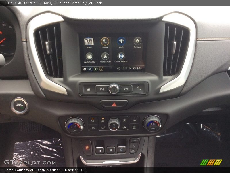 Blue Steel Metallic / Jet Black 2019 GMC Terrain SLE AWD
