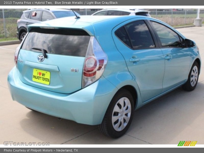 Blue Streak Metallic / Light Blue Gray/Black 2013 Toyota Prius c Hybrid Two