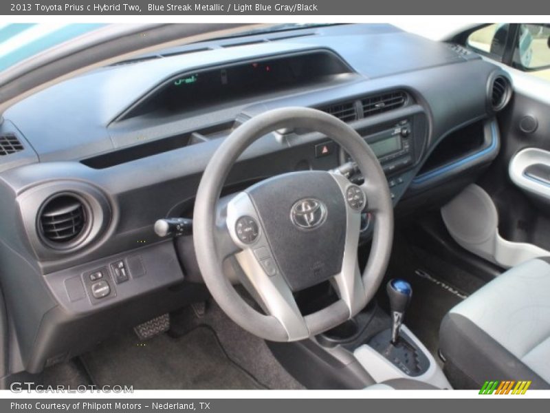 Blue Streak Metallic / Light Blue Gray/Black 2013 Toyota Prius c Hybrid Two