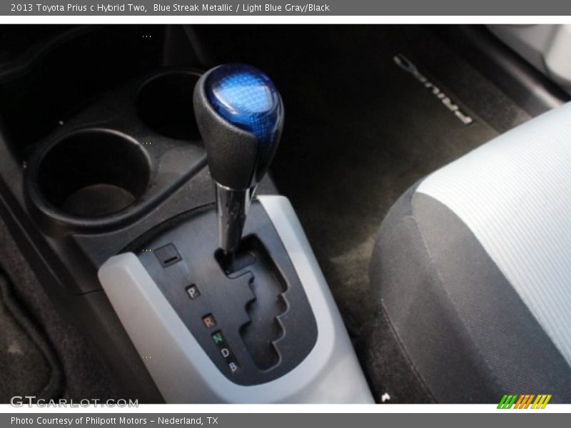 Blue Streak Metallic / Light Blue Gray/Black 2013 Toyota Prius c Hybrid Two