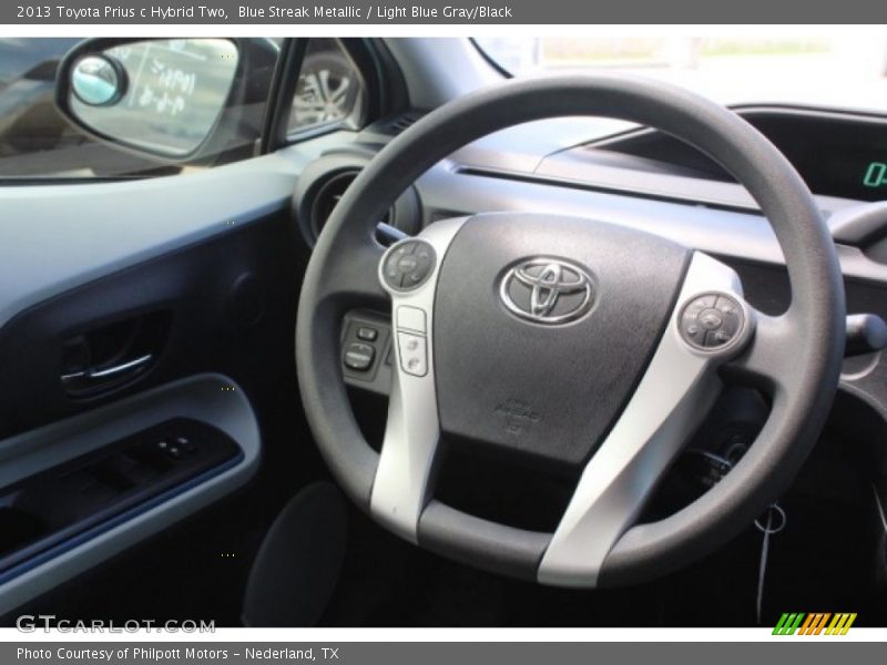 Blue Streak Metallic / Light Blue Gray/Black 2013 Toyota Prius c Hybrid Two
