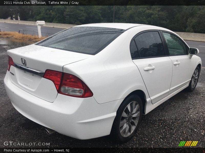 Taffeta White / Gray 2011 Honda Civic EX Sedan