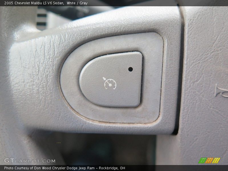 White / Gray 2005 Chevrolet Malibu LS V6 Sedan