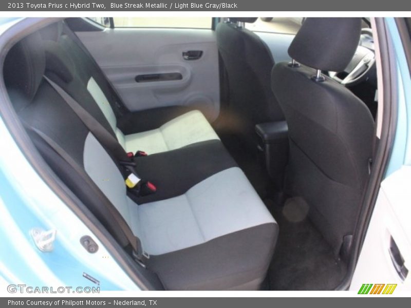 Blue Streak Metallic / Light Blue Gray/Black 2013 Toyota Prius c Hybrid Two