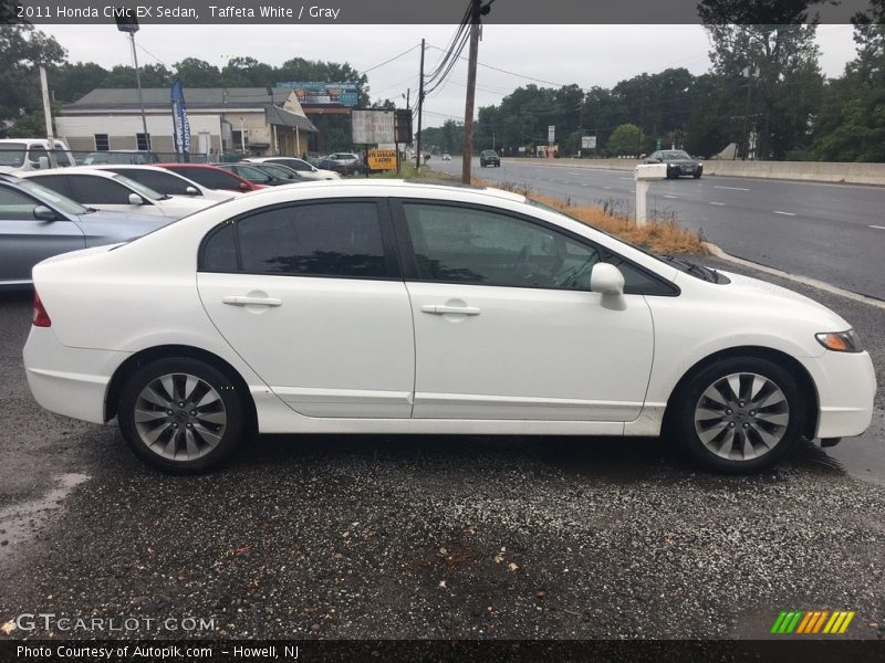 Taffeta White / Gray 2011 Honda Civic EX Sedan