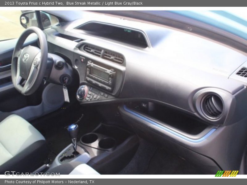 Blue Streak Metallic / Light Blue Gray/Black 2013 Toyota Prius c Hybrid Two