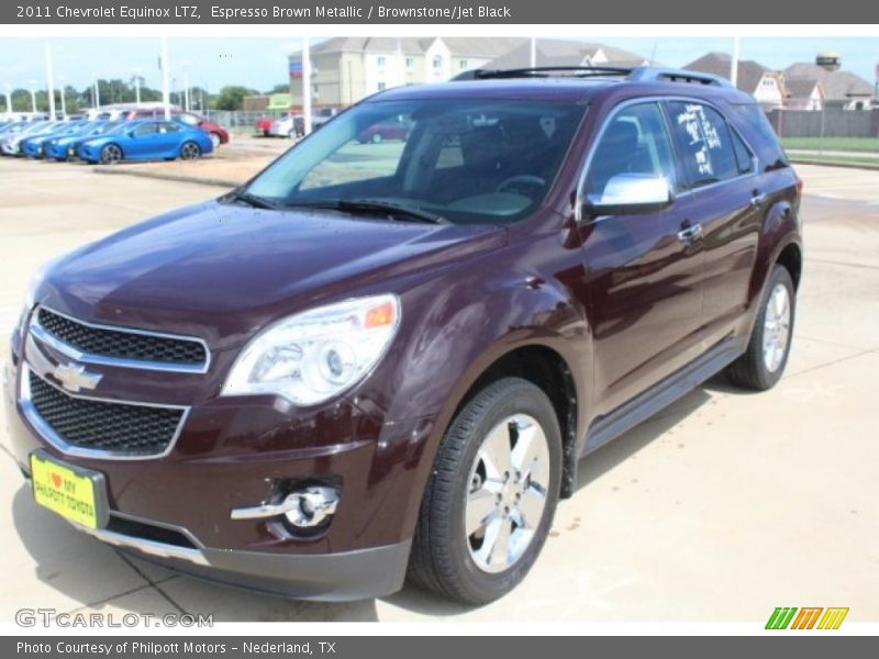 Espresso Brown Metallic / Brownstone/Jet Black 2011 Chevrolet Equinox LTZ