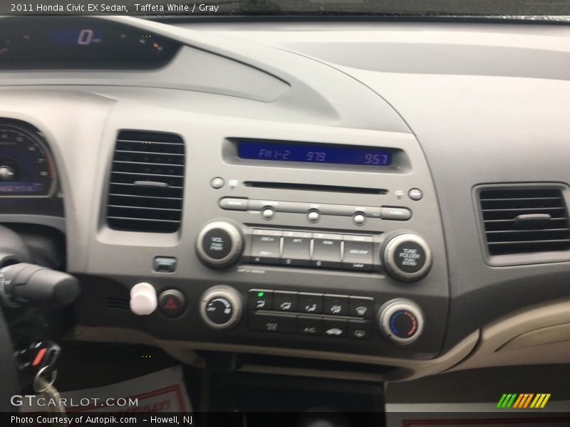 Taffeta White / Gray 2011 Honda Civic EX Sedan