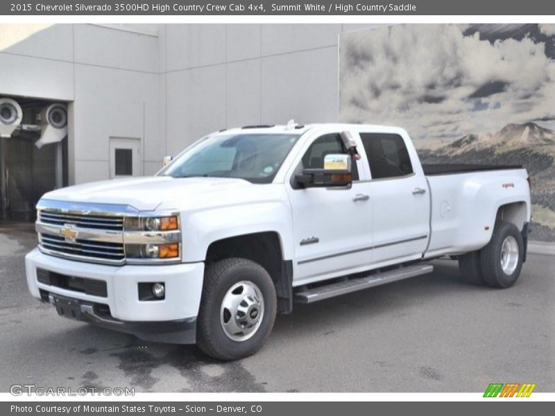 Summit White / High Country Saddle 2015 Chevrolet Silverado 3500HD High Country Crew Cab 4x4
