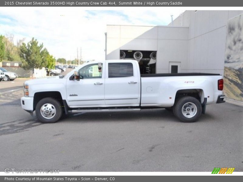 Summit White / High Country Saddle 2015 Chevrolet Silverado 3500HD High Country Crew Cab 4x4