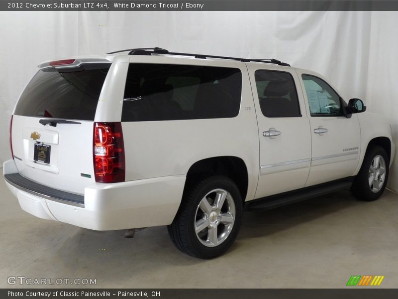 White Diamond Tricoat / Ebony 2012 Chevrolet Suburban LTZ 4x4