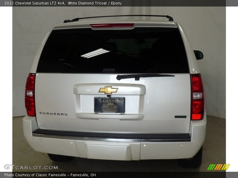White Diamond Tricoat / Ebony 2012 Chevrolet Suburban LTZ 4x4