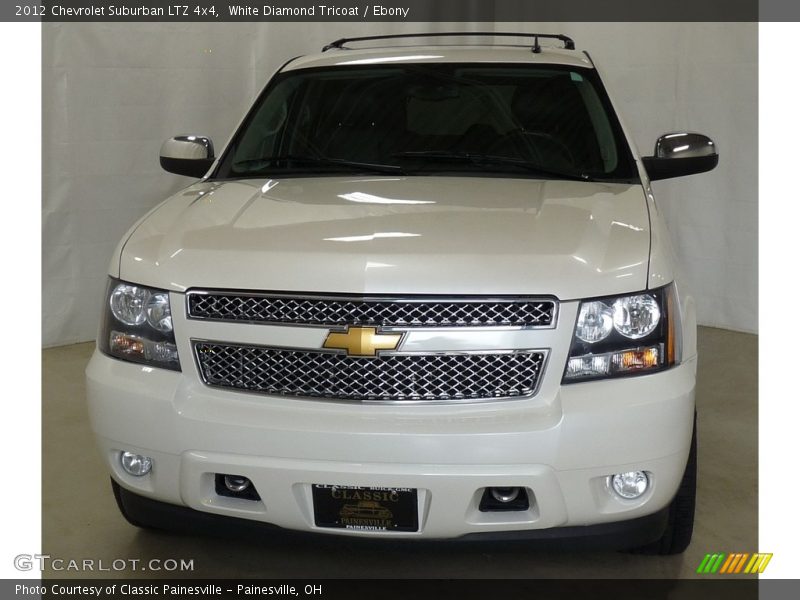 White Diamond Tricoat / Ebony 2012 Chevrolet Suburban LTZ 4x4