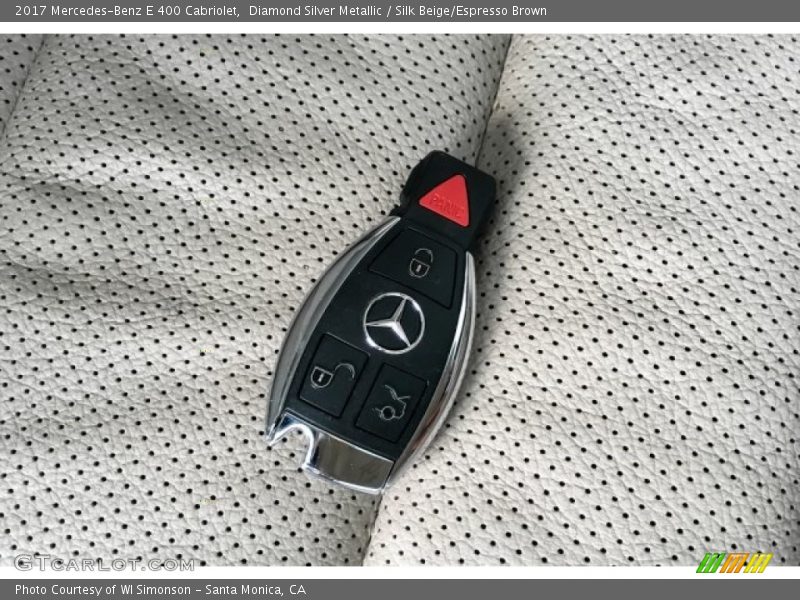 Diamond Silver Metallic / Silk Beige/Espresso Brown 2017 Mercedes-Benz E 400 Cabriolet