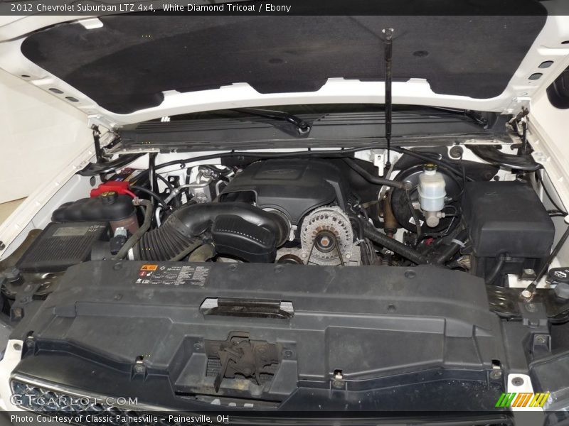 White Diamond Tricoat / Ebony 2012 Chevrolet Suburban LTZ 4x4