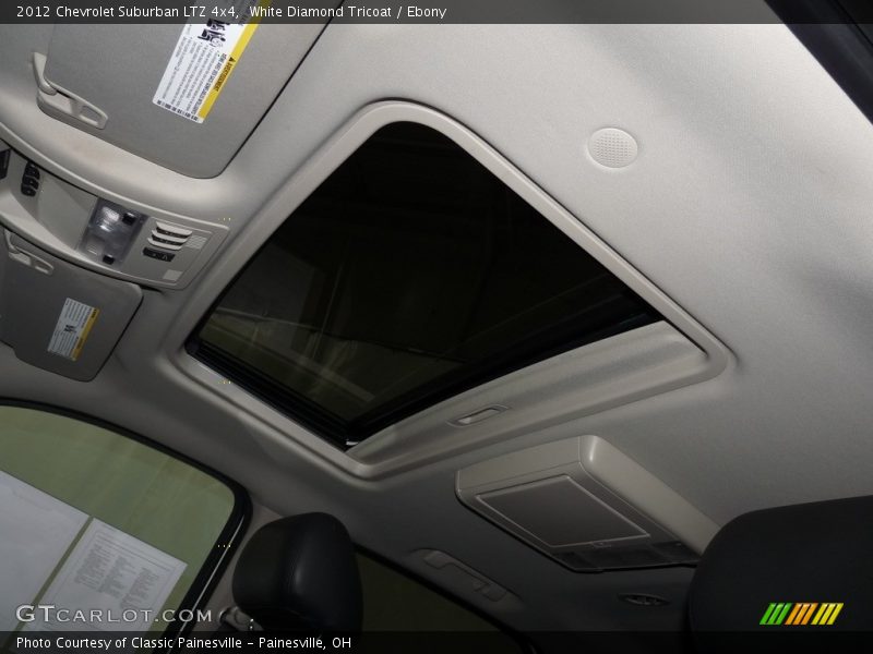 White Diamond Tricoat / Ebony 2012 Chevrolet Suburban LTZ 4x4