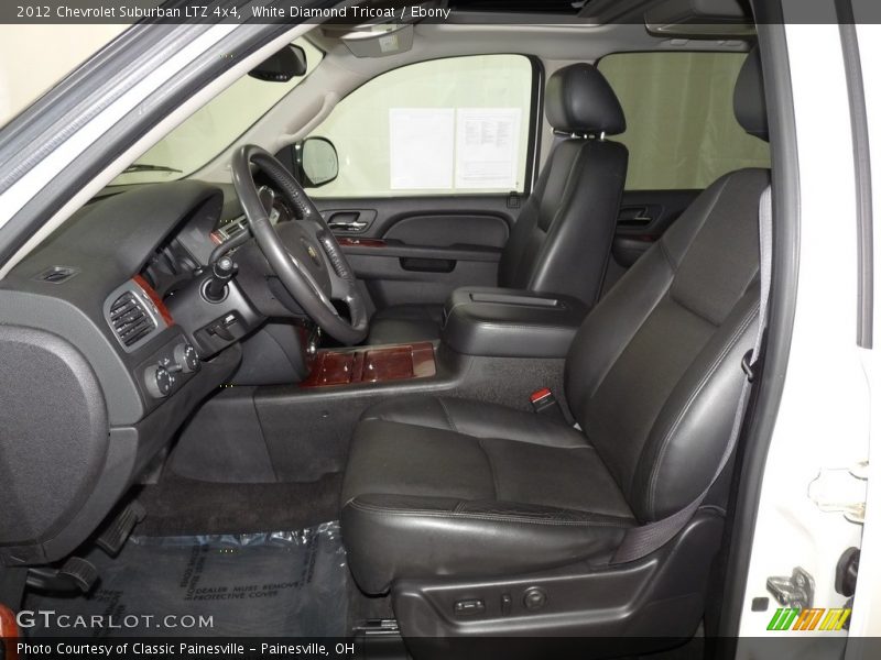 White Diamond Tricoat / Ebony 2012 Chevrolet Suburban LTZ 4x4