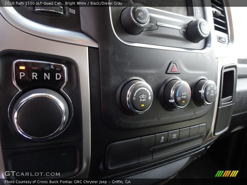 Bright White / Black/Diesel Gray 2018 Ram 1500 SLT Quad Cab