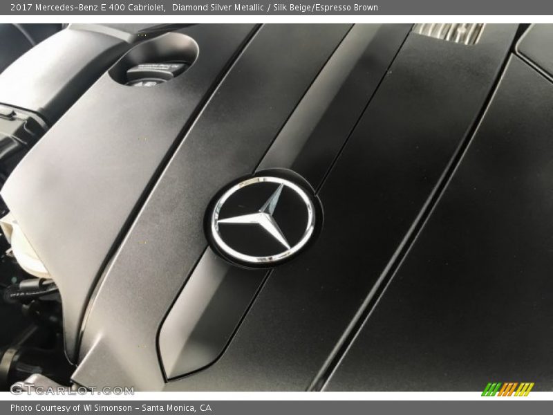 Diamond Silver Metallic / Silk Beige/Espresso Brown 2017 Mercedes-Benz E 400 Cabriolet