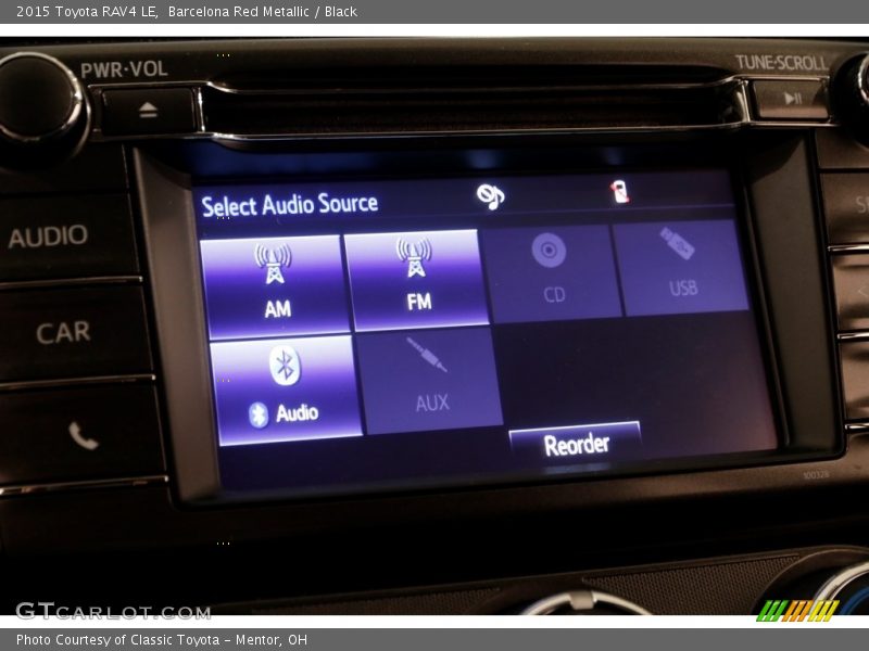 Barcelona Red Metallic / Black 2015 Toyota RAV4 LE
