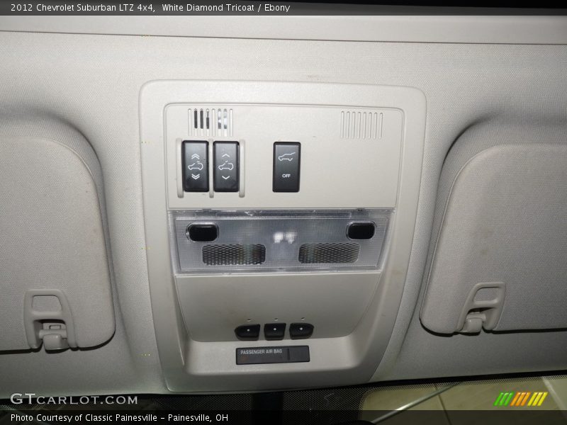White Diamond Tricoat / Ebony 2012 Chevrolet Suburban LTZ 4x4