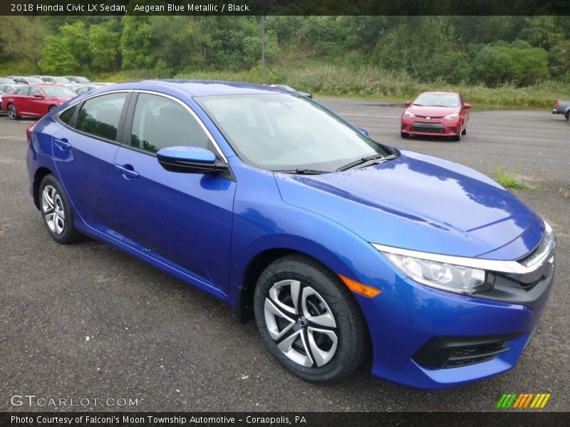 Front 3/4 View of 2018 Civic LX Sedan