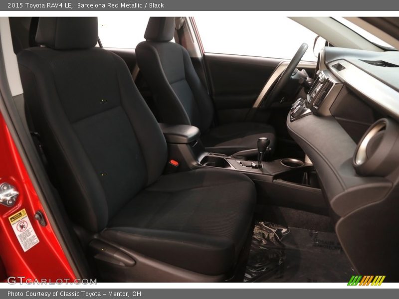 Barcelona Red Metallic / Black 2015 Toyota RAV4 LE
