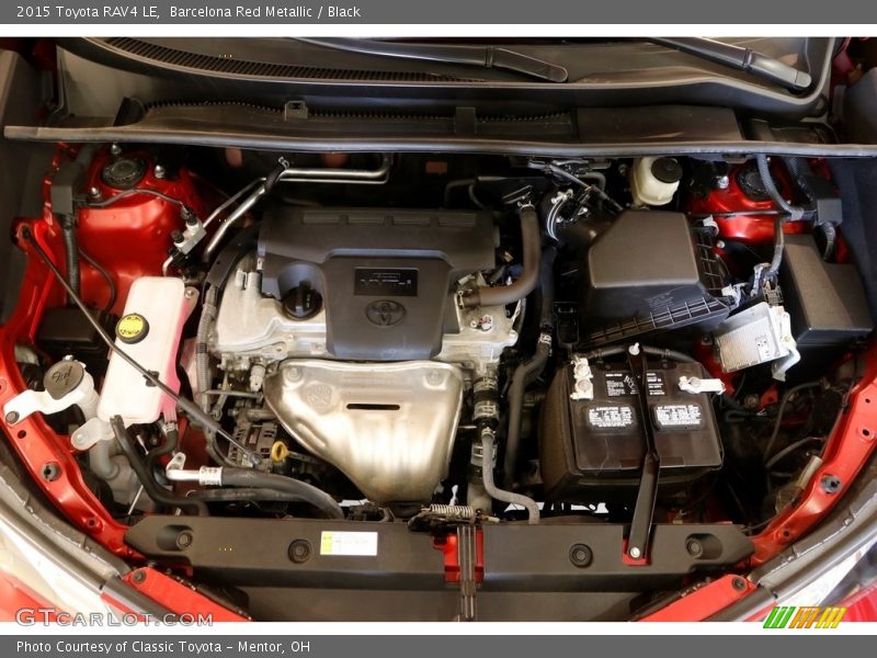 Barcelona Red Metallic / Black 2015 Toyota RAV4 LE