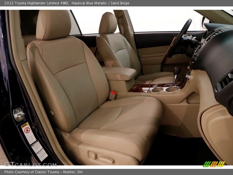 Nautical Blue Metallic / Sand Beige 2013 Toyota Highlander Limited 4WD