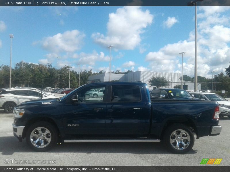 Patriot Blue Pearl / Black 2019 Ram 1500 Big Horn Crew Cab