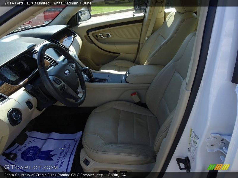 White Platinum / Dune 2014 Ford Taurus Limited