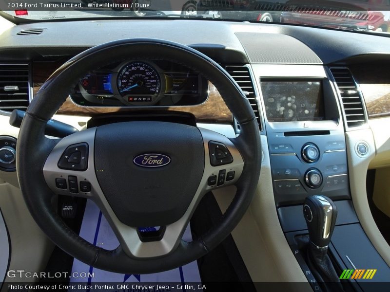 White Platinum / Dune 2014 Ford Taurus Limited